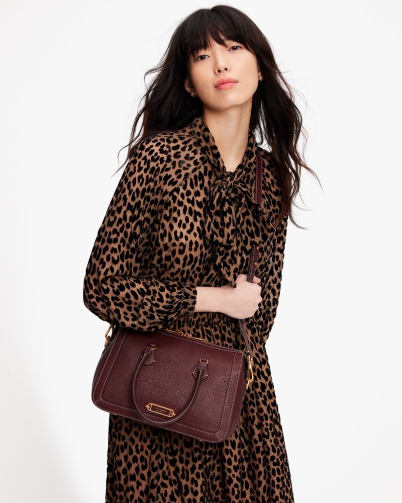 Kate Spade Gramercy Medium Satchel Dark Brown | 7695014-XC