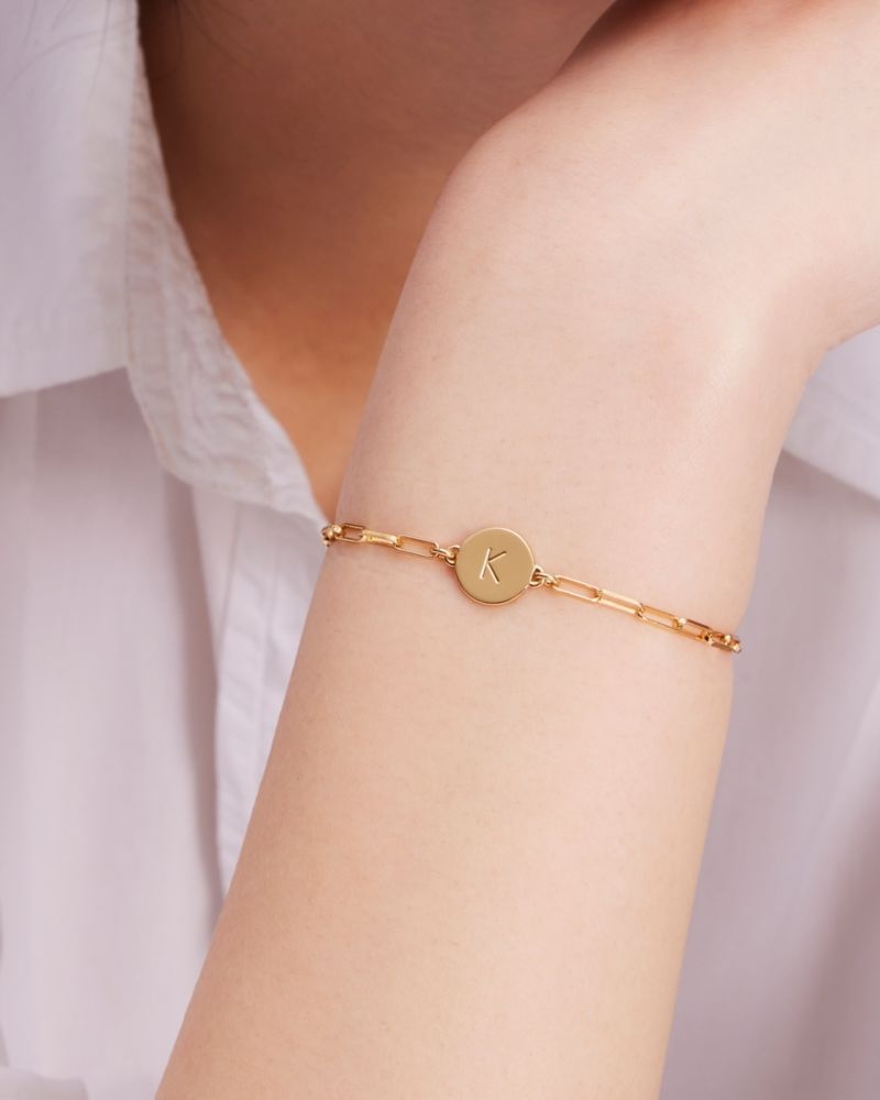 Kate Spade H Initial Chain Bracelet Gold | 8659134-JE