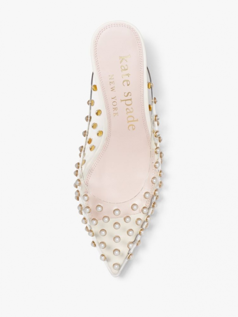 Kate Spade Honor Pumps White | 1037946-QB