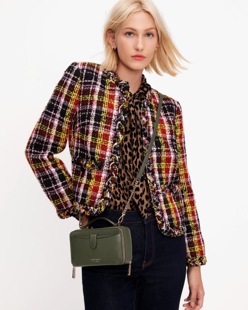 Kate Spade Hudson Double Zip Crossbody Bonsai Tree | 3267189-XF