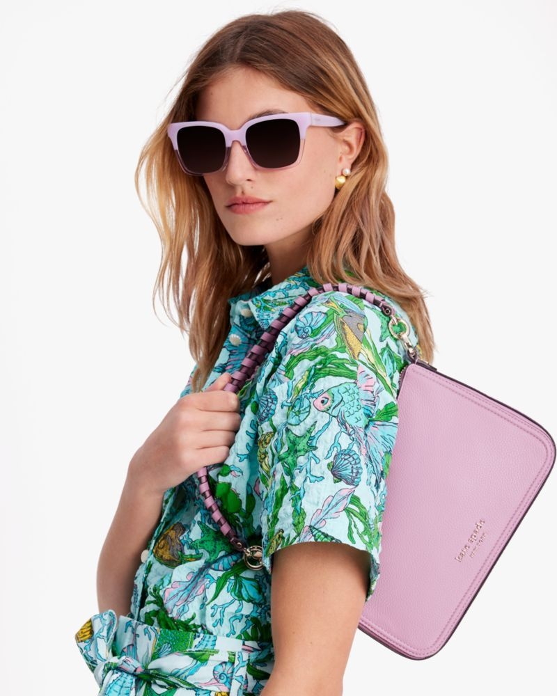 Kate Spade Hudson Medium Convertible Crossbody Lavender | 6594128-KX