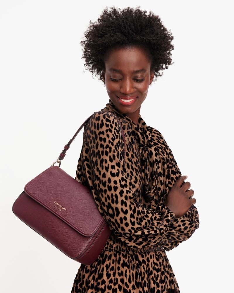 Kate Spade Hudson Medium Convertible Shoulder Bag Dark Brown | 3879145-OK