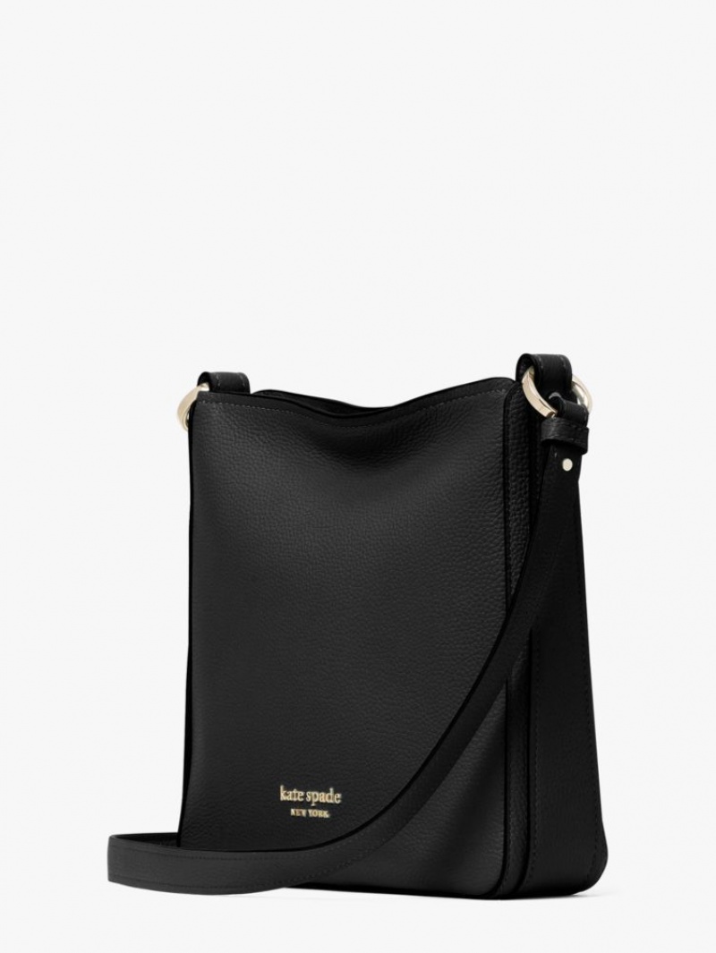 Kate Spade Hudson Small Messenger Bag Black | 7581964-GB