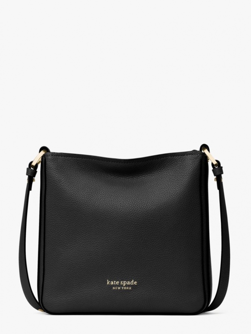 Kate Spade Hudson Small Messenger Bag Black | 7581964-GB