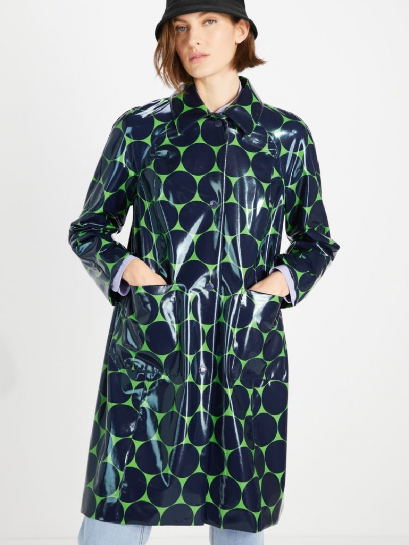 Kate Spade Joy Dot Raincoat Blue / Green | 6287350-KB