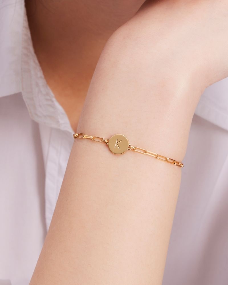 Kate Spade K Initial Chain Bracelet Gold | 7150684-MP