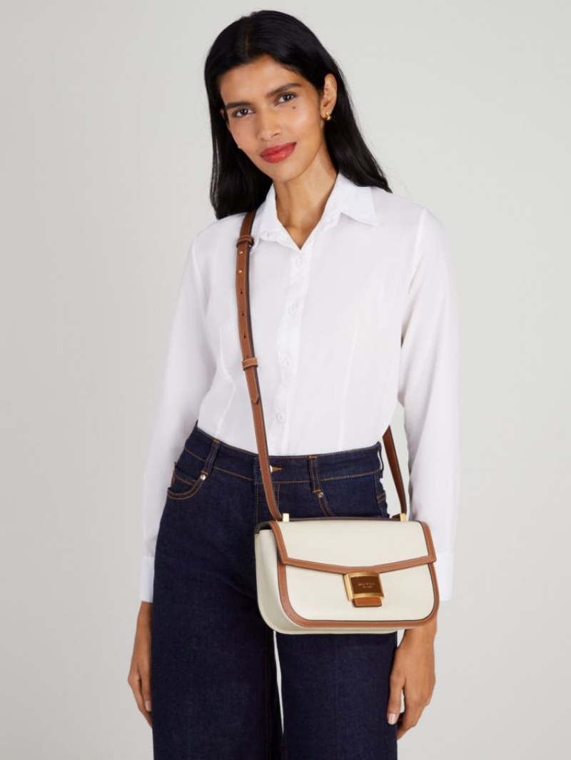 Kate Spade Katy Medium Convertible Shoulder Bag White Multicolor | 4869510-IX