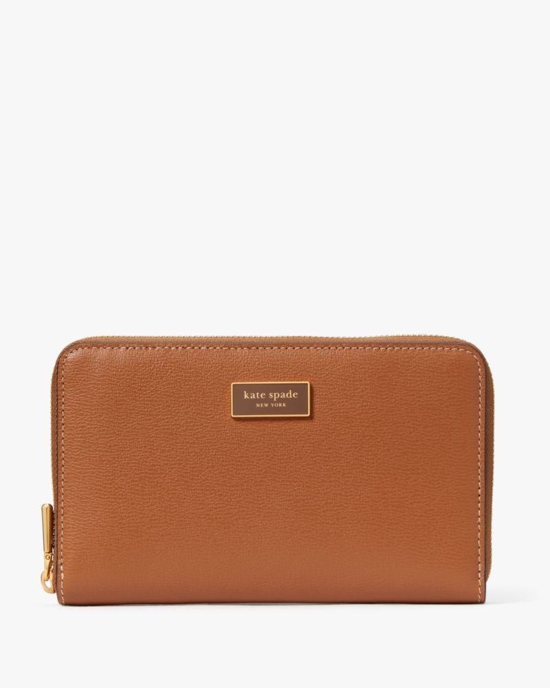 Kate Spade Katy Medium Zip-around Wallet Allspice Cake | 5921736-HV