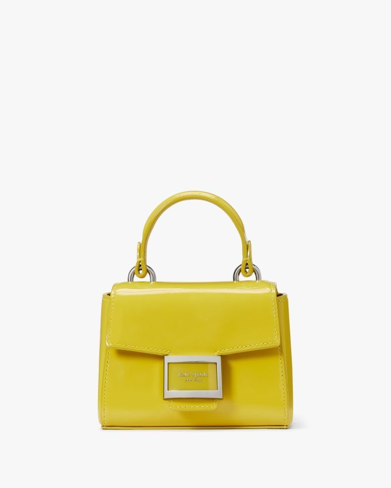 Kate Spade Katy Patent Leather Micro Crossbody Green | 7082351-TK