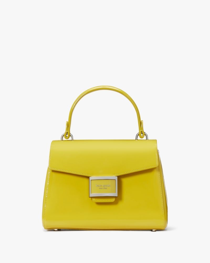 Kate Spade Katy Patent Leather Small Top-handle Bag Green | 4306985-WC