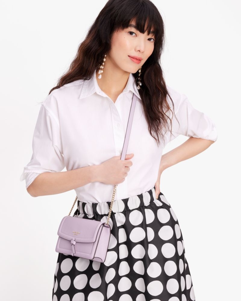 Kate Spade Knott Flap Crossbody Purple White | 9324081-GT
