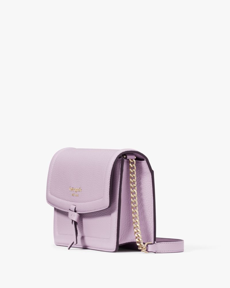 Kate Spade Knott Flap Crossbody Purple White | 9324081-GT