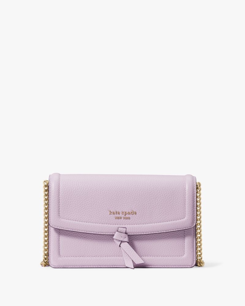 Kate Spade Knott Flap Crossbody Purple White | 9324081-GT