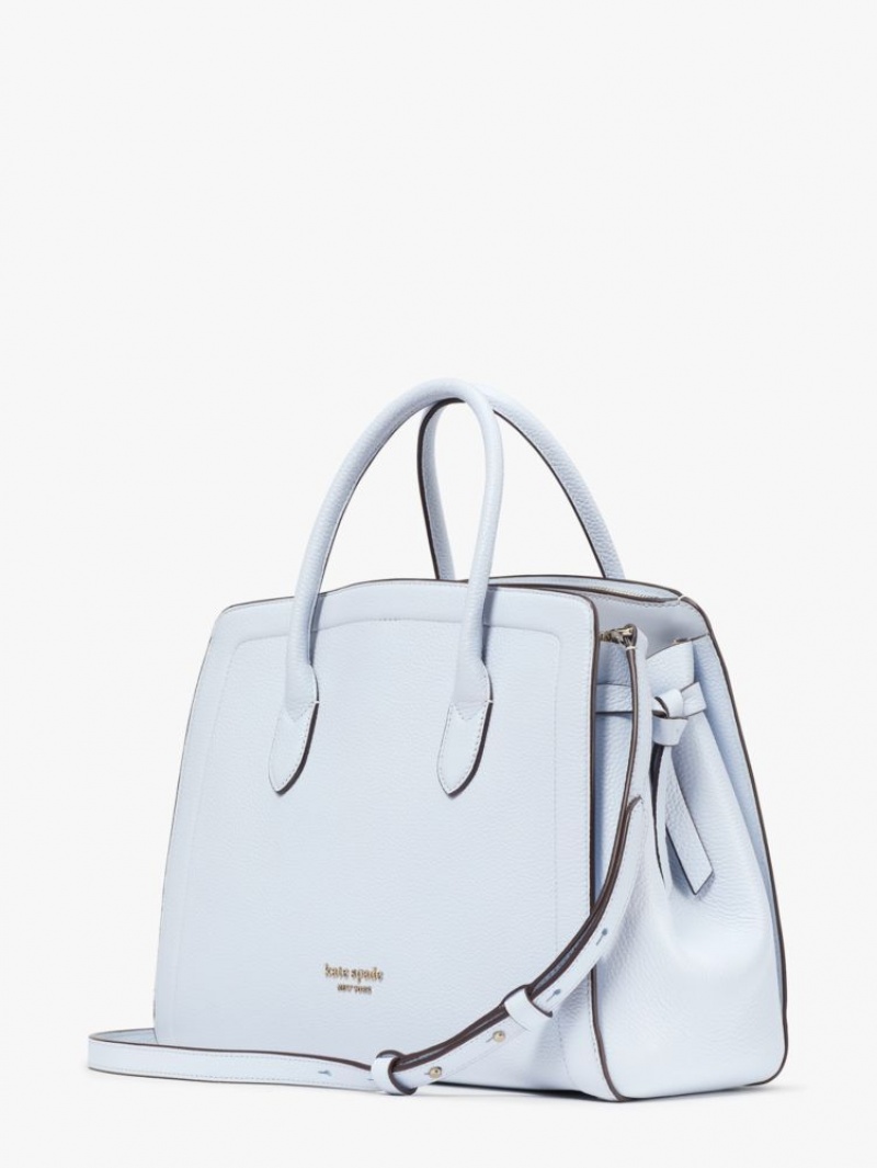 Kate Spade Knott Large Satchel Blue | 7082395-FZ
