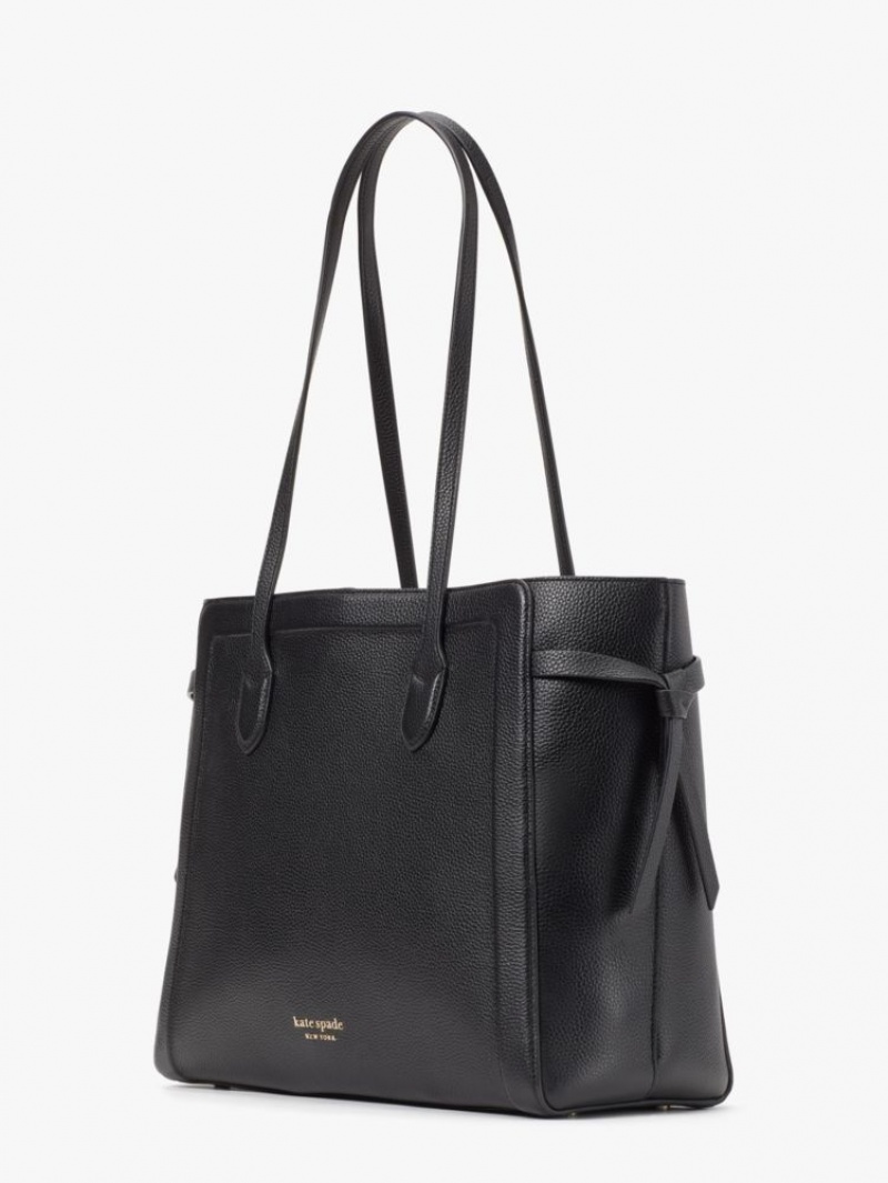 Kate Spade Knott Large Zip Tote Black | 6851049-ZC