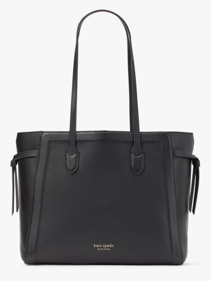 Kate Spade Knott Large Zip Tote Black | 6851049-ZC