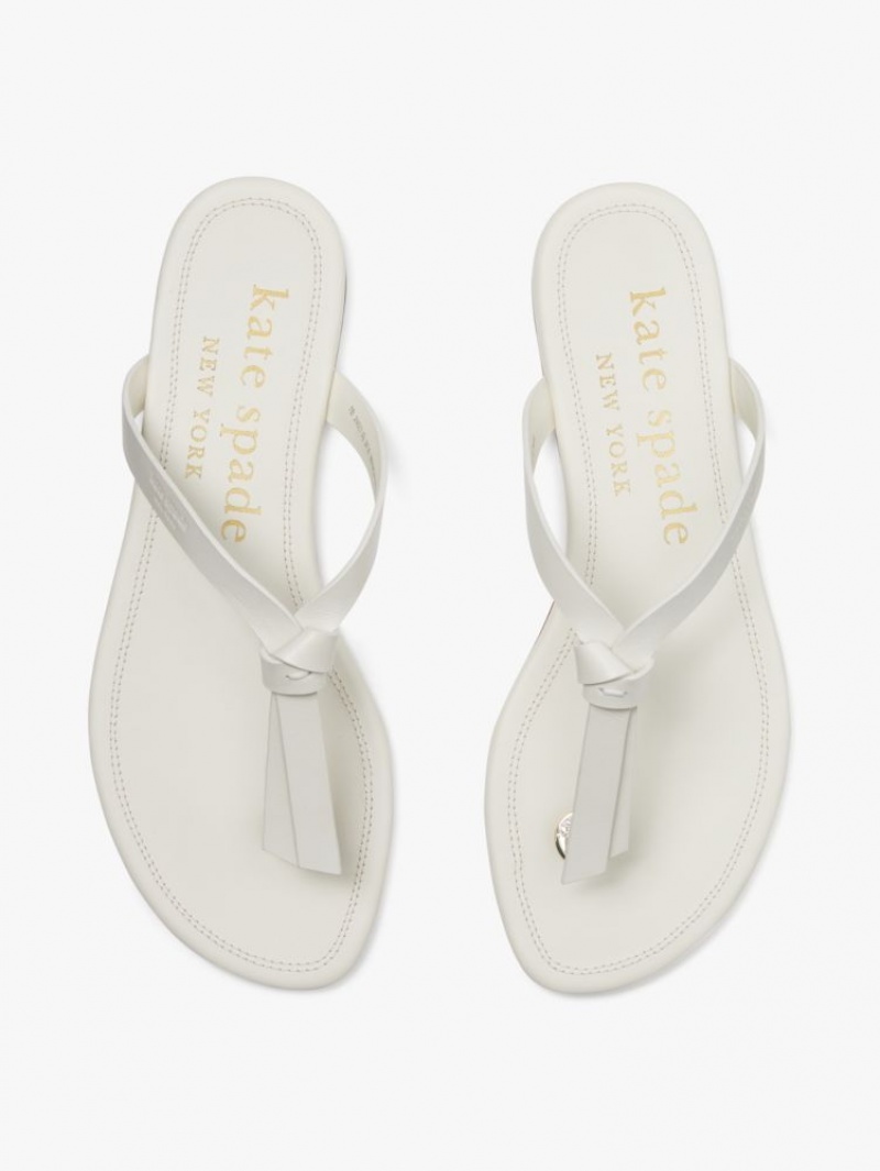 Kate Spade Knott Slide Sandals Parchment | 8697015-HE
