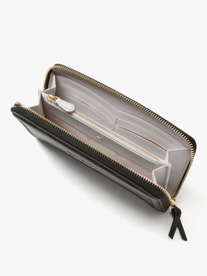 Kate Spade Knott Slim Continental Wallet Black | 8341795-HY