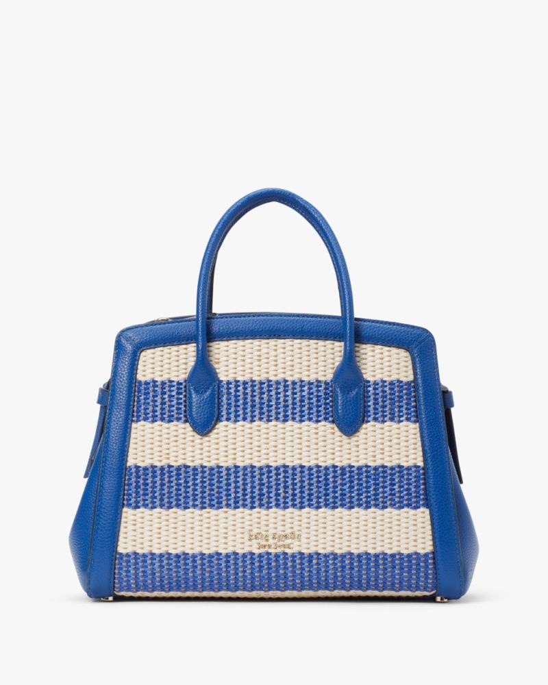 Kate Spade Knott Striped Medium Satchel Blue Multicolor | 6130257-LQ