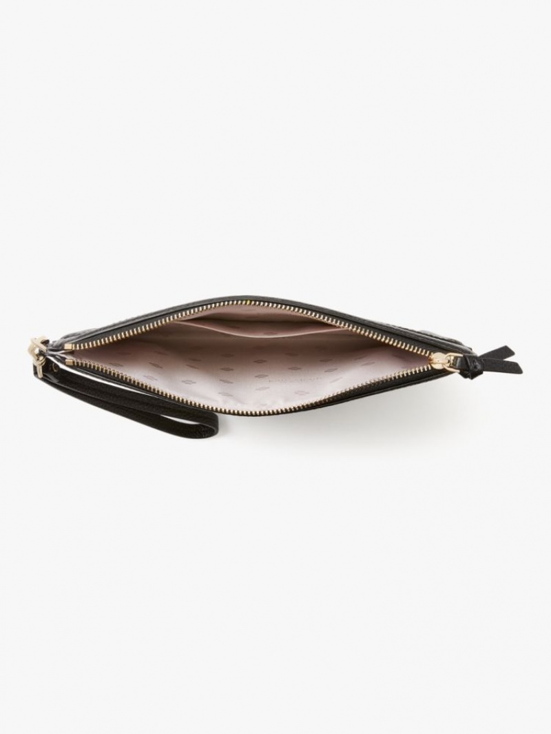 Kate Spade Knott Wristlet Black | 6942750-UP