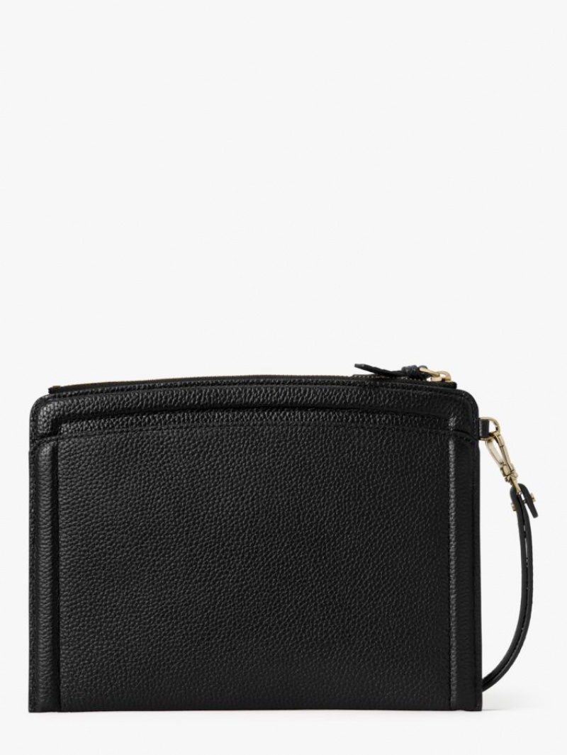 Kate Spade Knott Wristlet Black | 6942750-UP