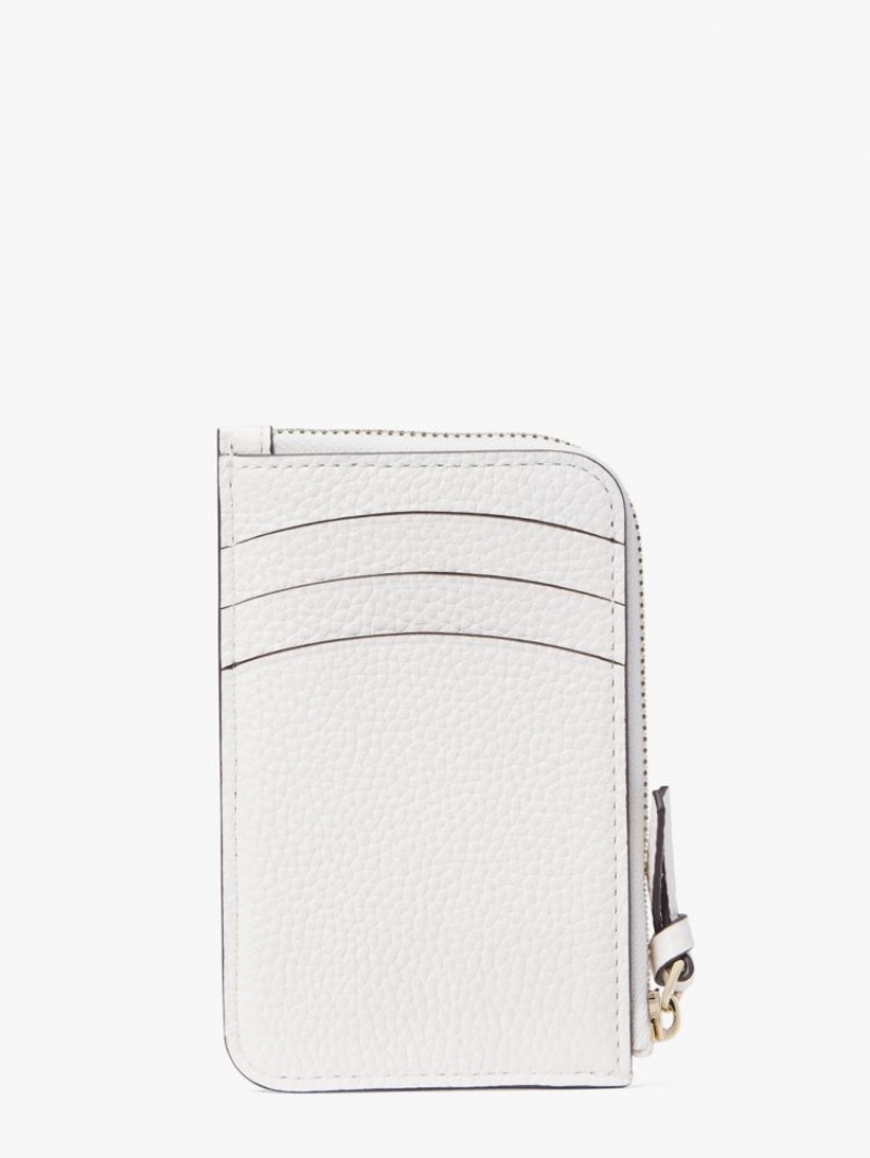 Kate Spade Knott Zip Cardholder Cream | 5392184-BX