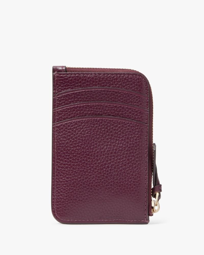 Kate Spade Knott Zip Cardholder Deep Pink | 5827613-UB