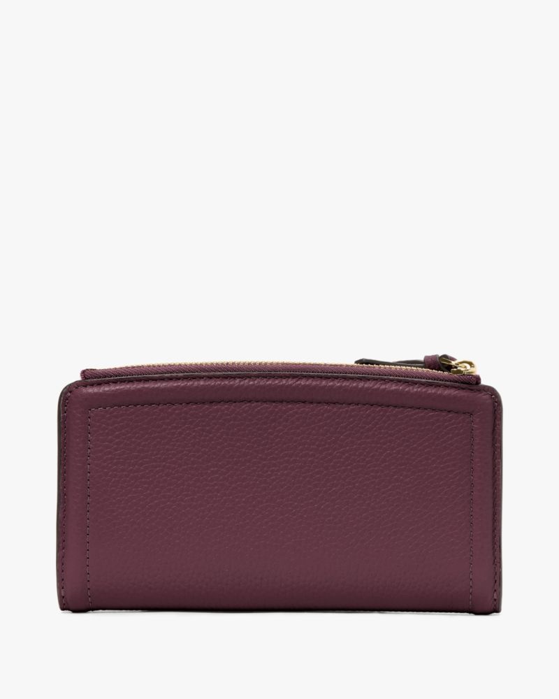 Kate Spade Knott Zip Slim Wallet Deep Pink | 9273608-VX
