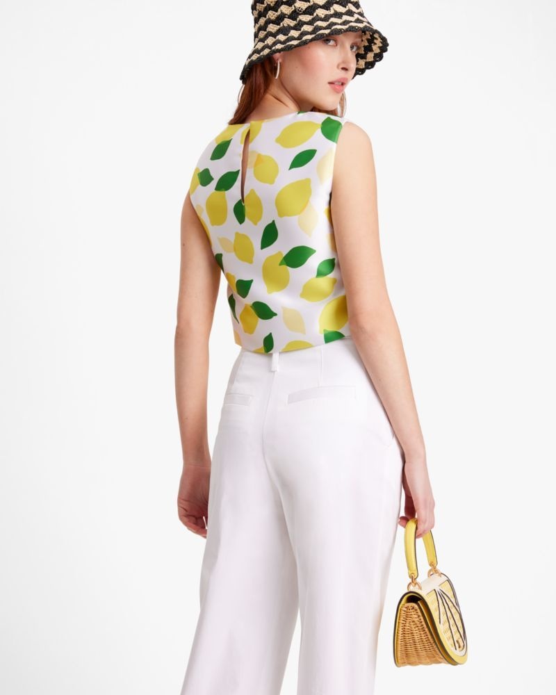 Kate Spade Lemon Toss Mikado Shell Cream | 5761493-WQ