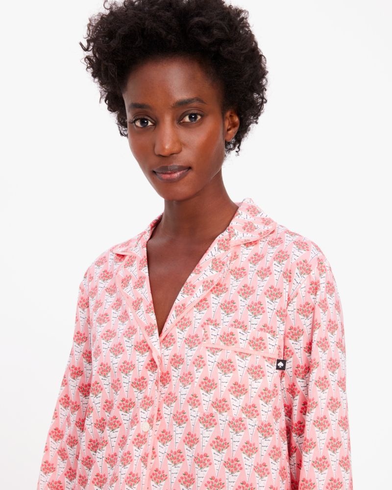 Kate Spade Long PJ Set Flower | 2048751-HX