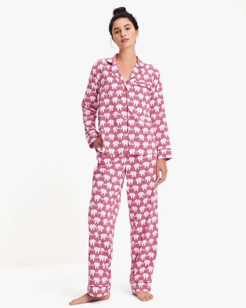 Kate Spade Long PJ Set Stripes | 1497523-BK