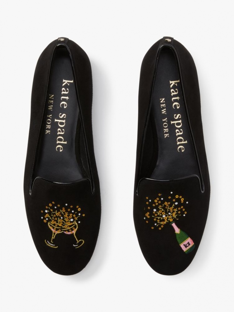 Kate Spade Lounge Fizzy Loafers Black | 1375960-OA