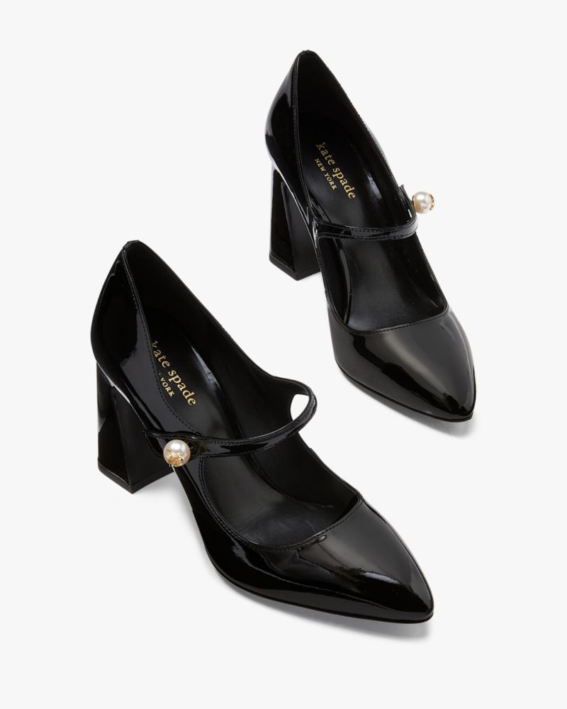 Kate Spade Maren Pearl Pumps Black | 3952841-IY