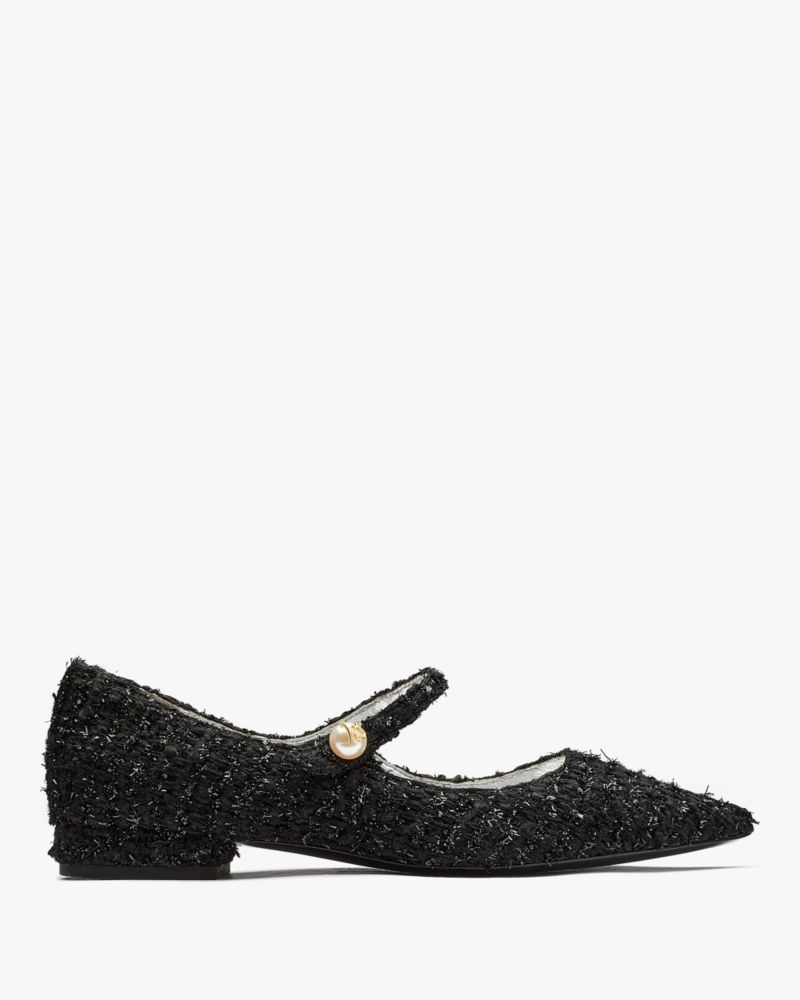 Kate Spade Maya Pearl Flats Black | 5872396-SK