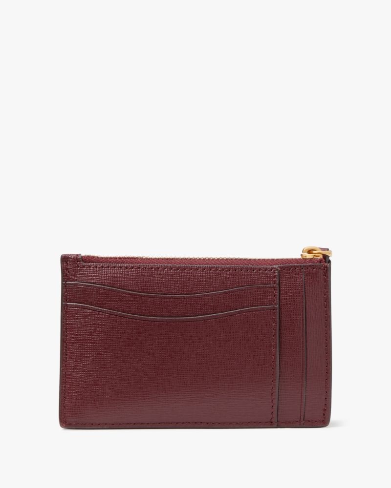 Kate Spade Morgan Card Case Wristlet Dark Brown | 4178629-XH