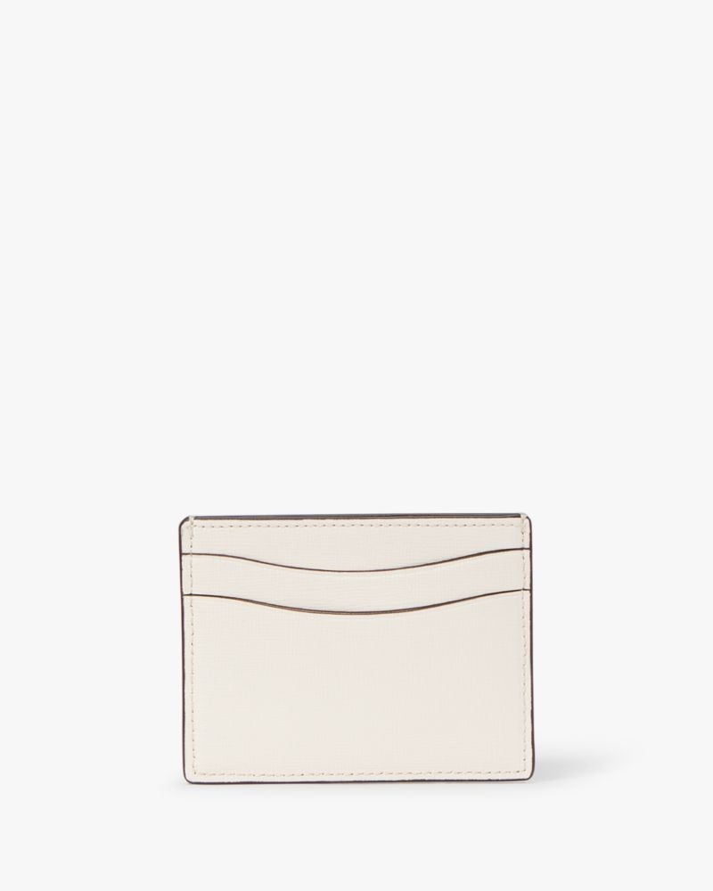 Kate Spade Morgan Crystal Inlay Cardholder Parchment | 9542073-LX