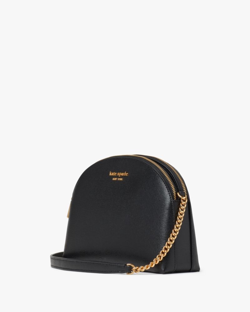 Kate Spade Morgan Double-zip Dome Crossbody Black | 4286530-YS