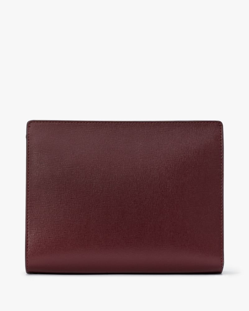 Kate Spade Morgan Gusseted Wristlet Dark Brown | 6294580-XI