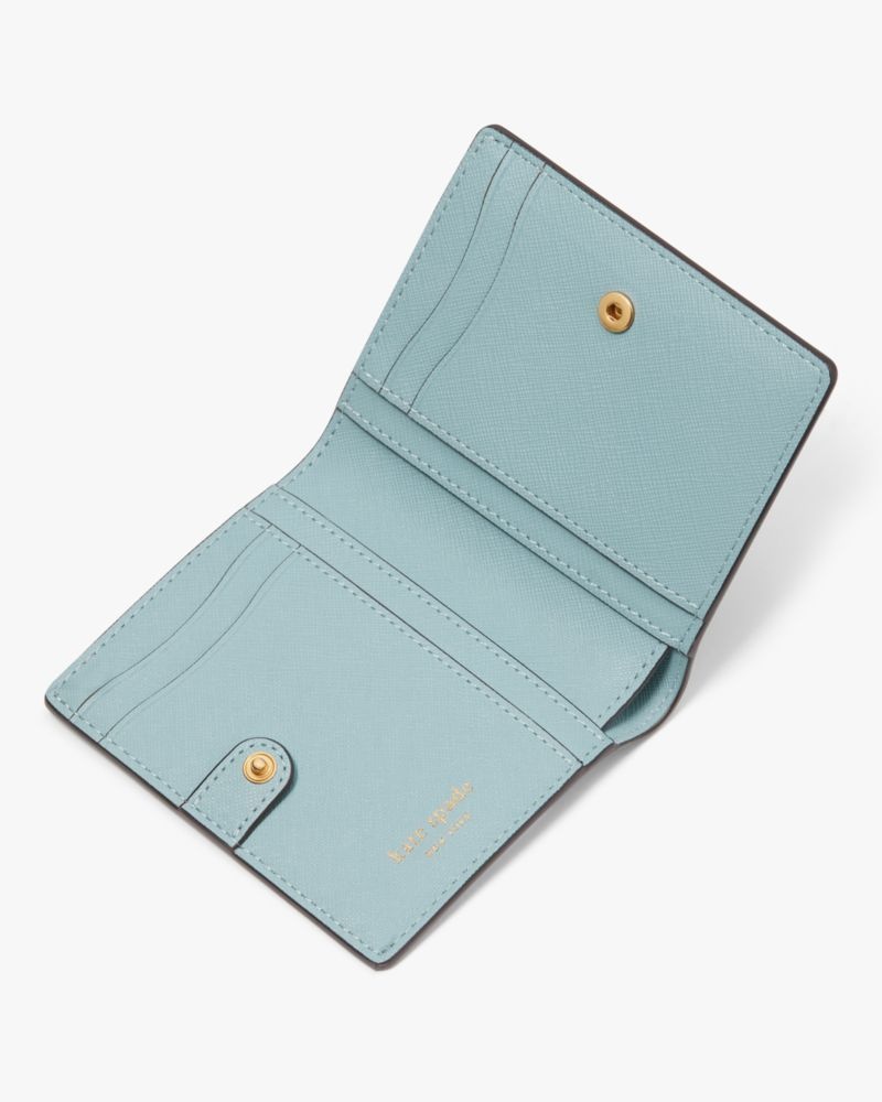 Kate Spade Morgan Small Bifold Wallet Turquoise | 6281097-JI
