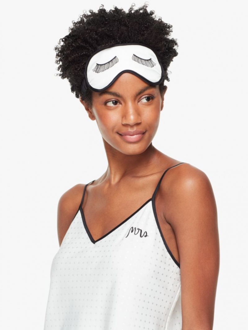 Kate Spade Mrs. PJ Set with Sleepmask White | 9086721-UI