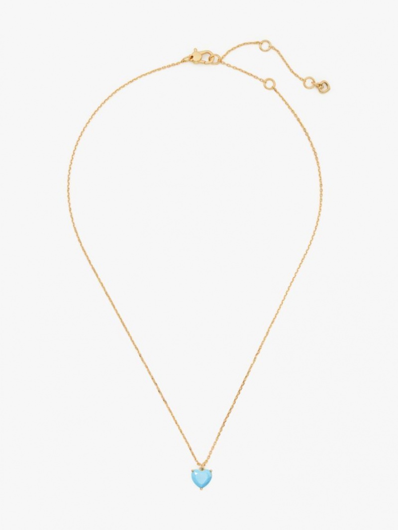 Kate Spade My Love December Heart Pendant Turquoise | 2190465-MI