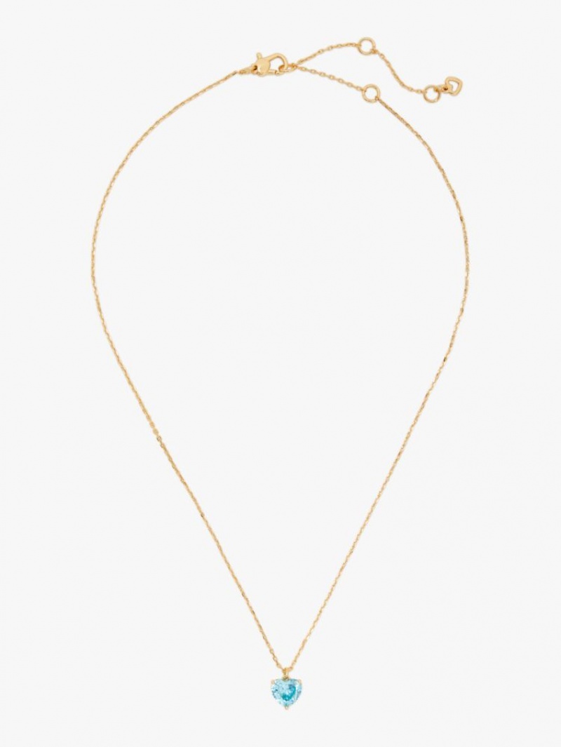 Kate Spade My Love March Heart Pendant Turquoise | 7491803-BQ