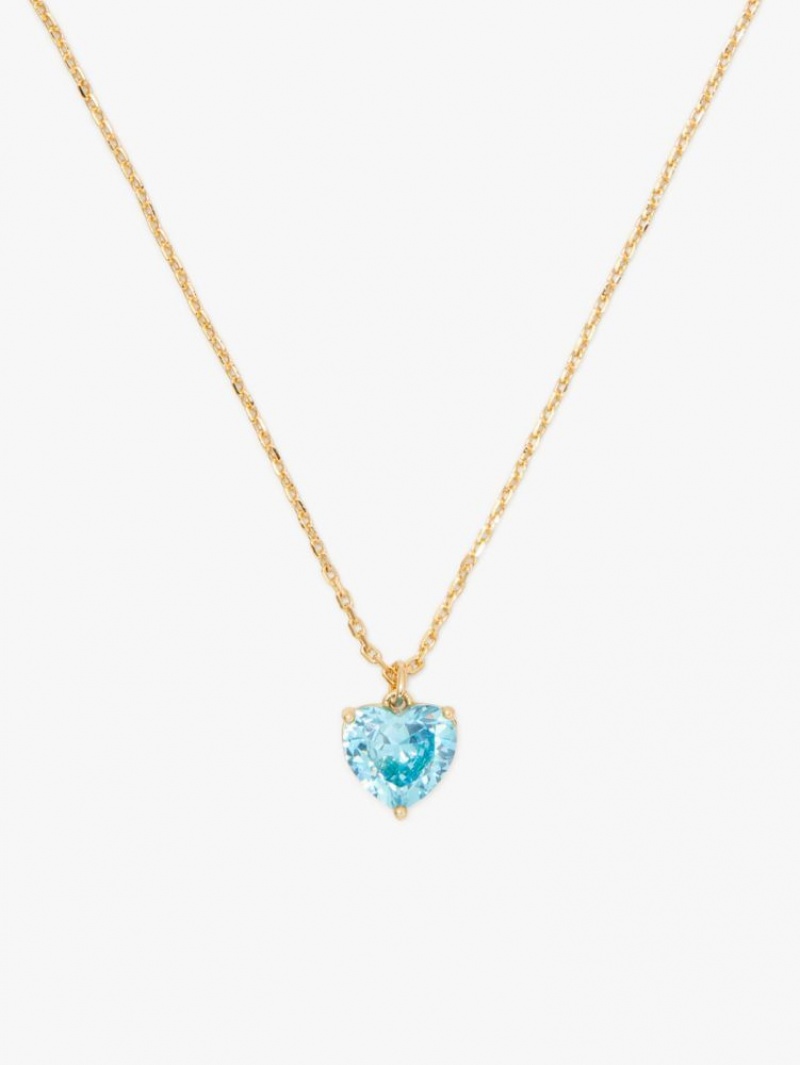 Kate Spade My Love March Heart Pendant Turquoise | 7491803-BQ