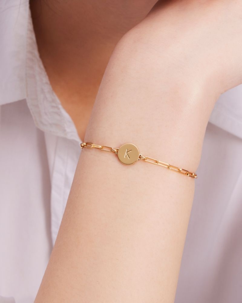 Kate Spade N Initial Chain Bracelet Gold | 3760418-SY