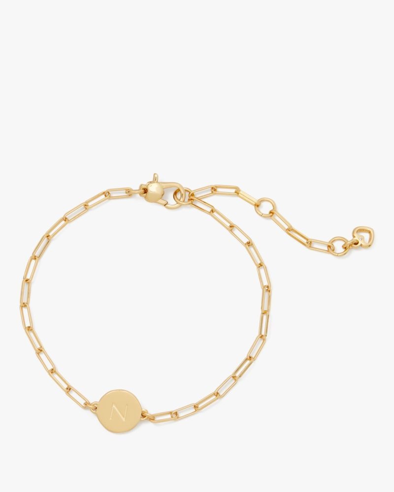 Kate Spade N Initial Chain Bracelet Gold | 3760418-SY