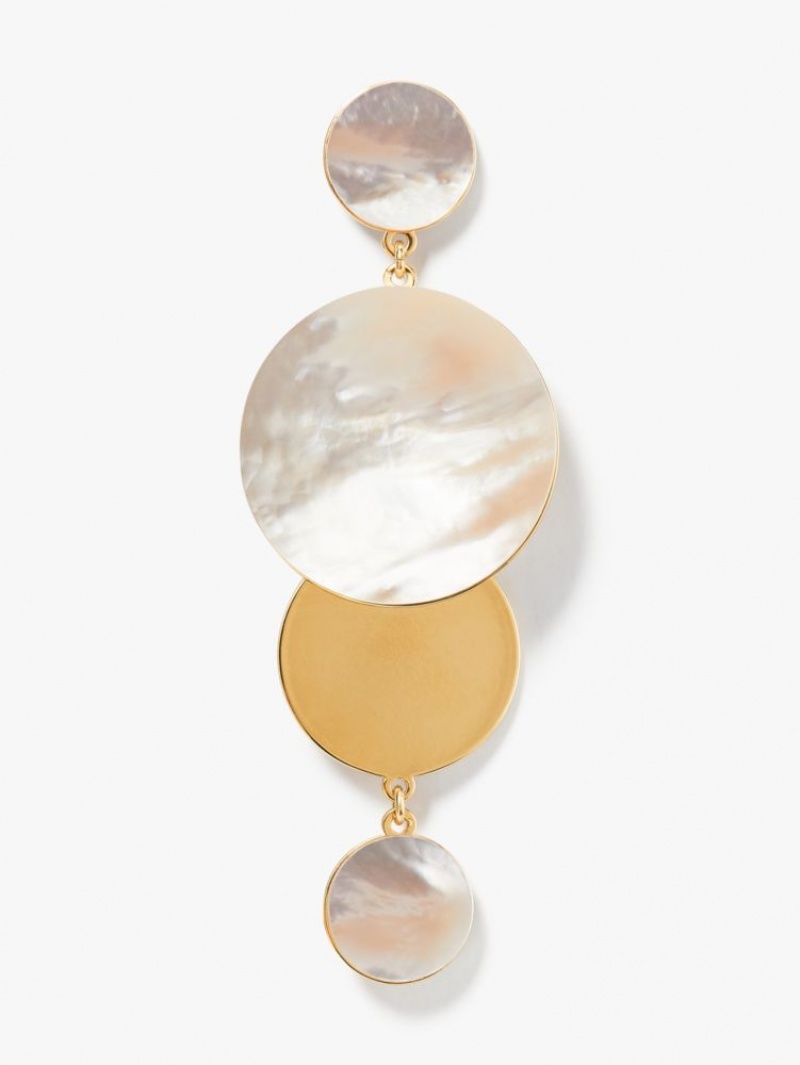 Kate Spade On The Dot Statement Earrings Cream / Gold | 4127896-DQ