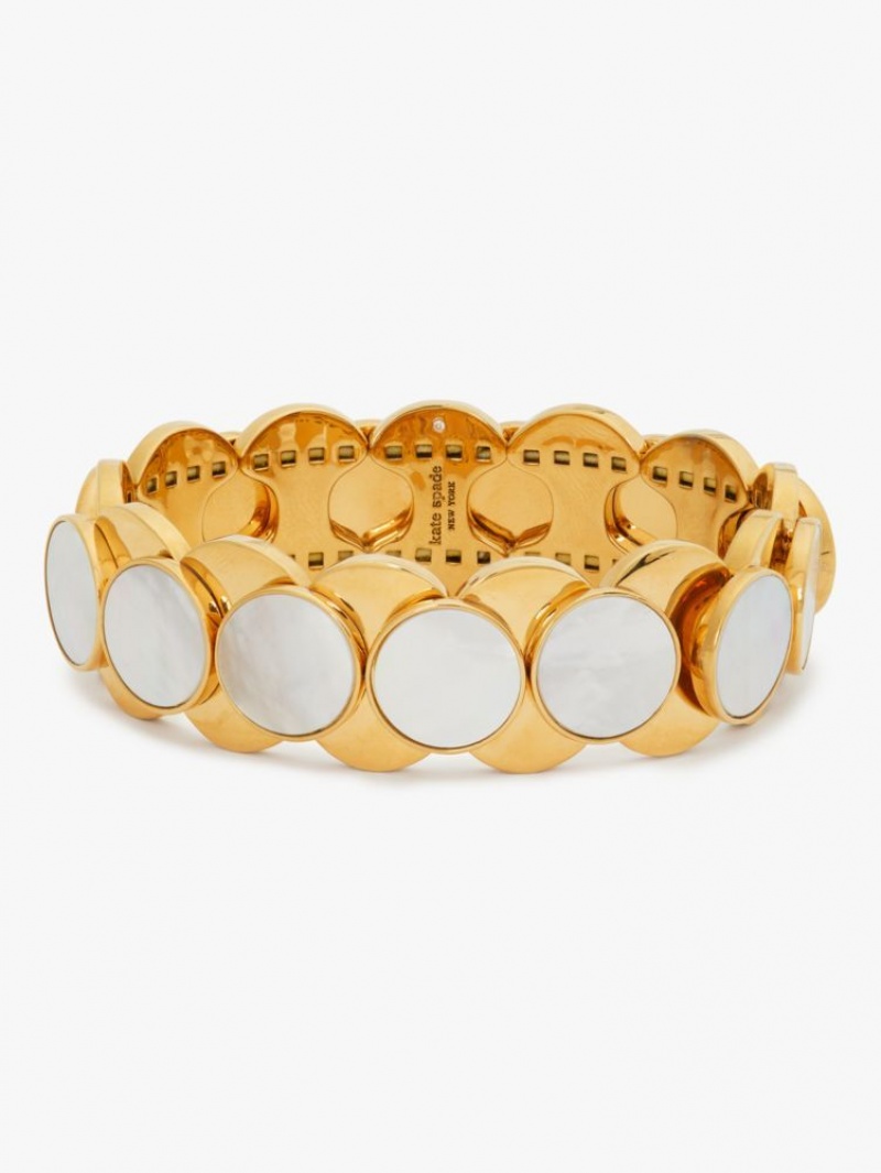 Kate Spade On The Dot Stretch Bracelet Cream / Gold | 1845207-WE