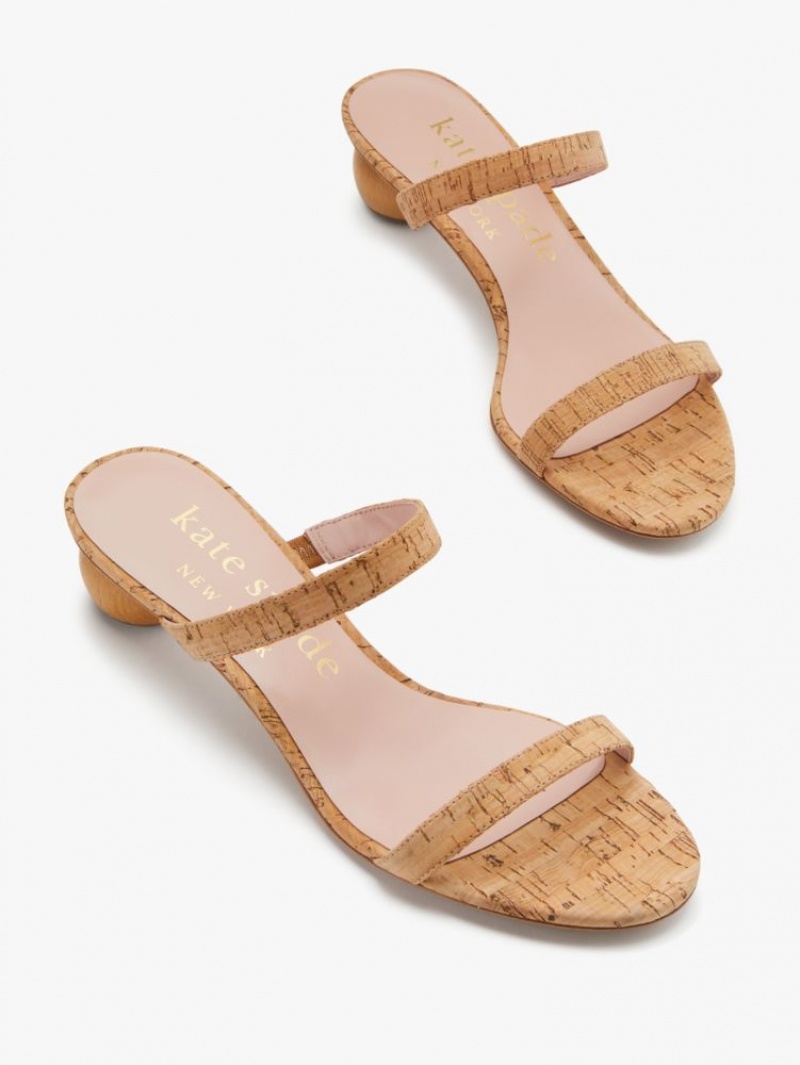 Kate Spade Palm Springs Slide Sandals Beige | 9145376-YE