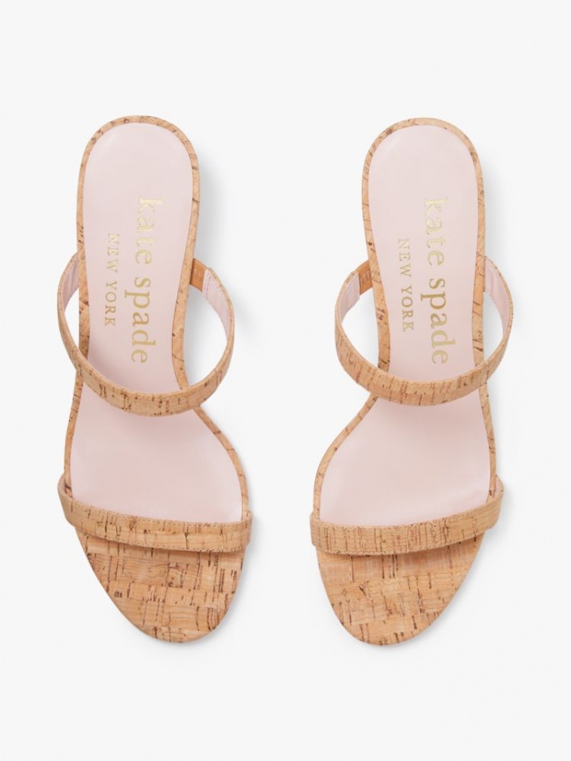 Kate Spade Palm Springs Slide Sandals Beige | 9145376-YE