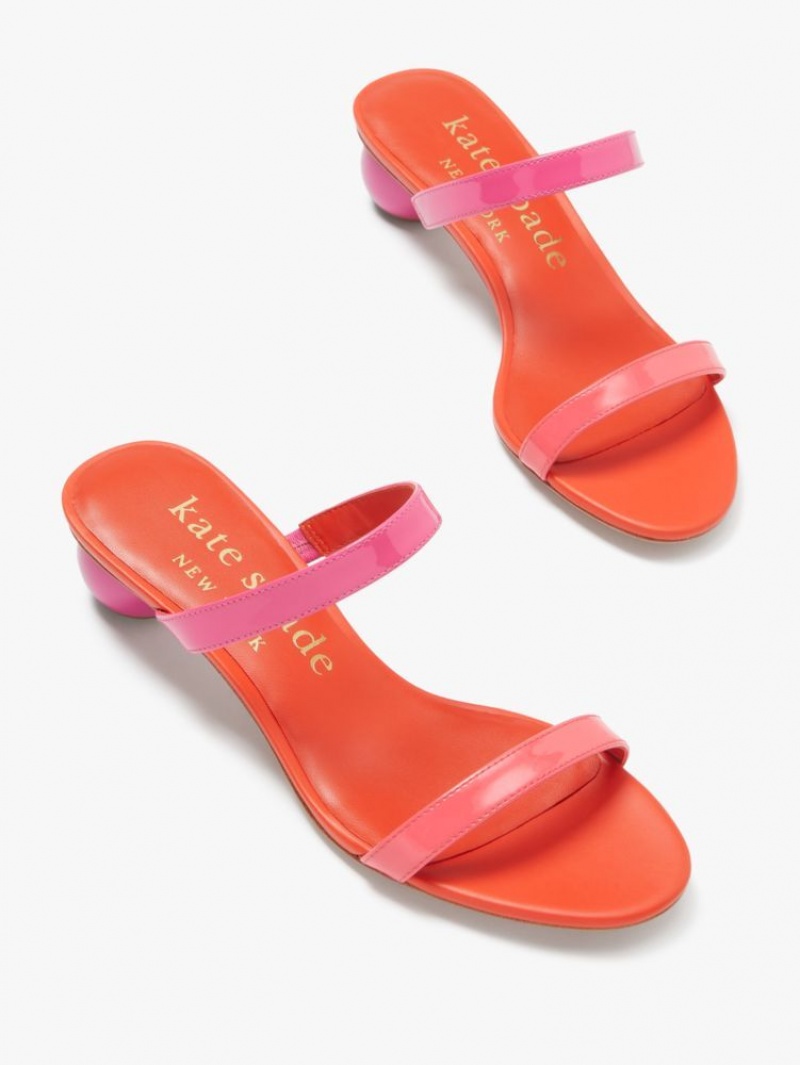 Kate Spade Palm Springs Slide Sandals Pink Multicolor | 0269543-TL